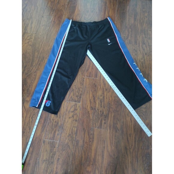 VTG 90s NIKE TEAM PHILADELPHIA 76ERS XXL SWEATPANTS PANTS POCKETS NBA BASKETBALL - Picture 3 of 5